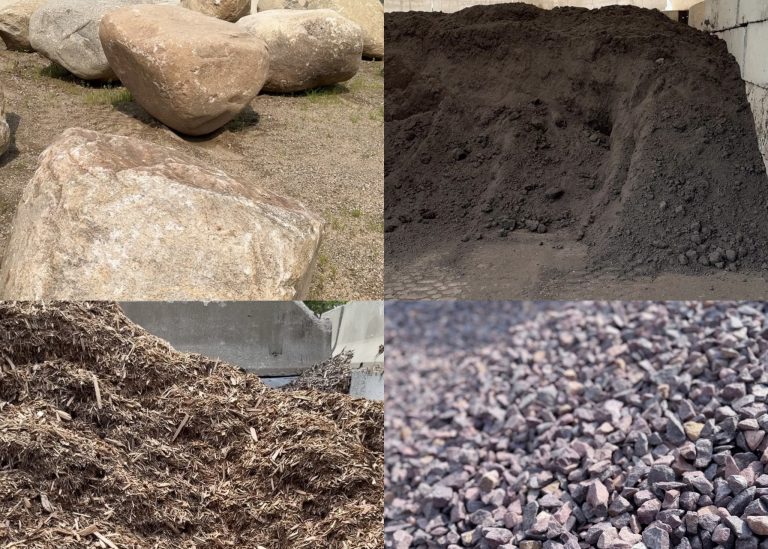 bulk products (gravel, mulch, etc.)